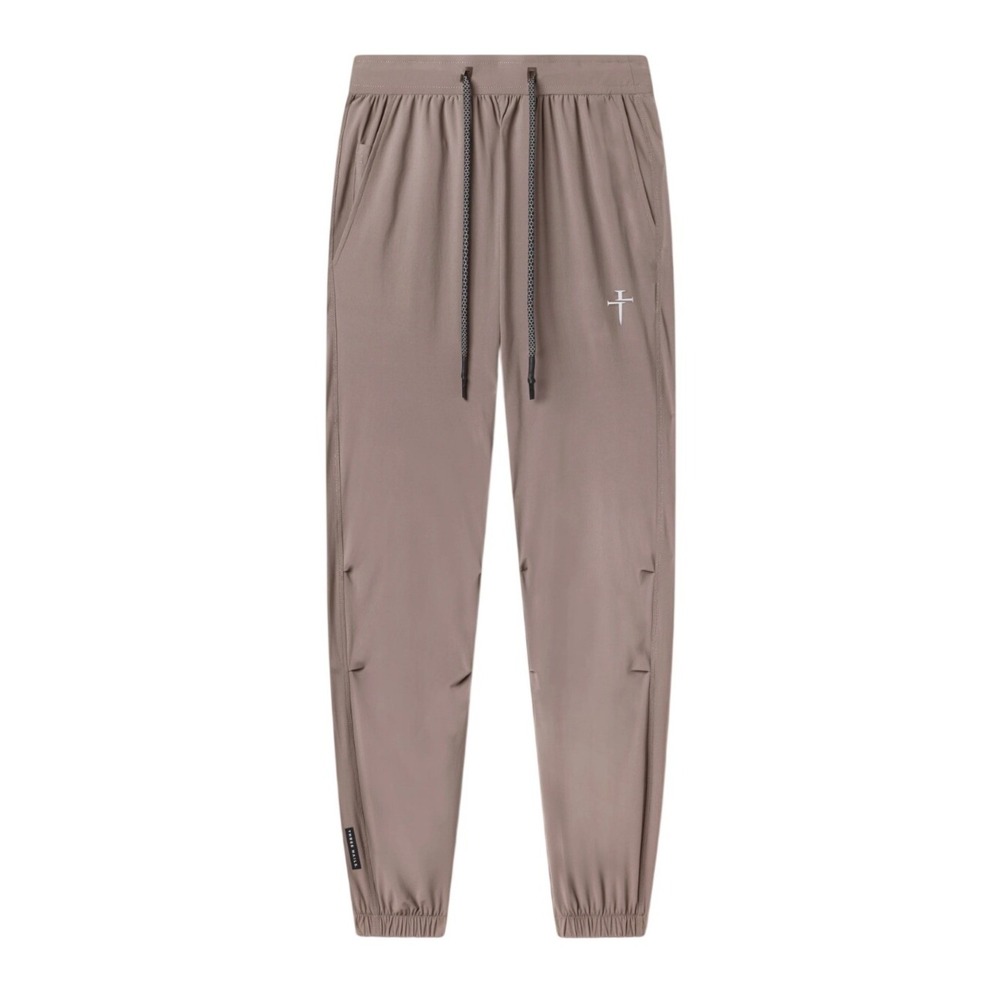 Three Nails Mens Pro-Lite Collection Joggers XL Athletic Track Pants Taupe Brown